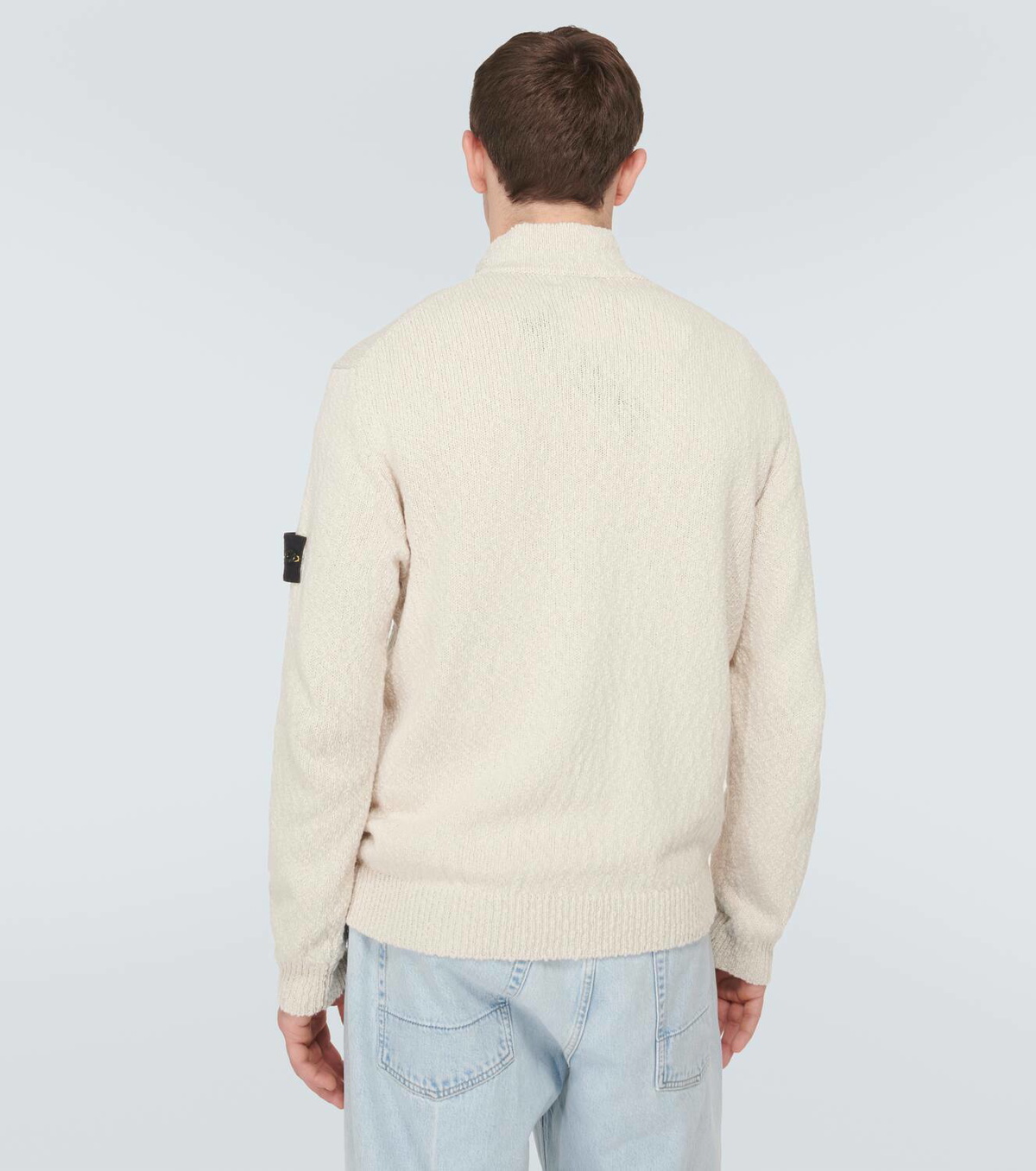 Stone Island Cotton and linen half-zip sweater Stone Island Stone Island Cotton and linen half-zip sweater Stone Island
