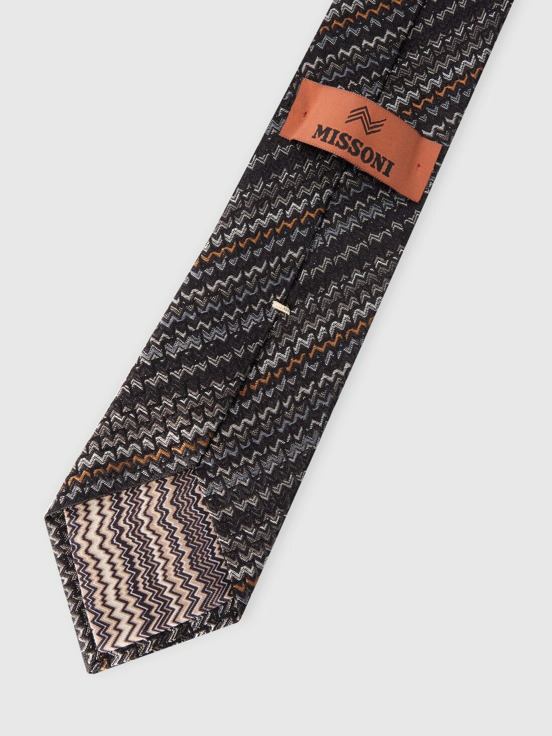 Missoni - Silk tie with contrasting lining, Men, Multicoloured