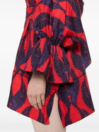 Maison La Plage Red Ravello Linen Mini Dress