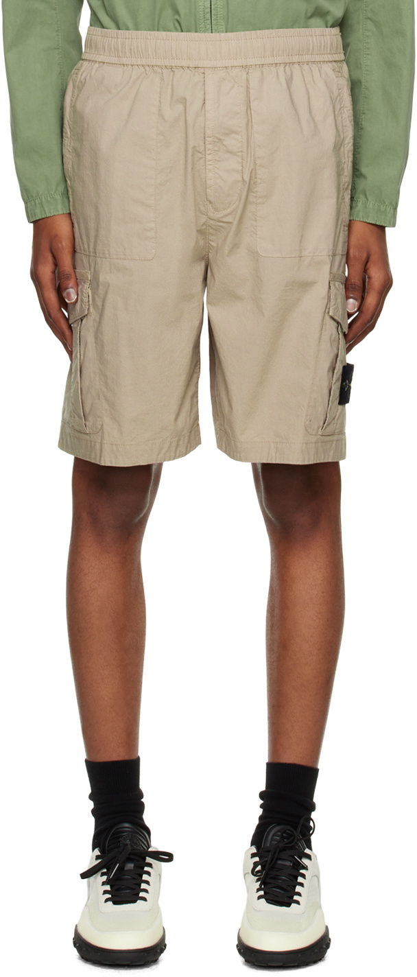 Stone Island Beige Shorts main image 1