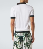 Dolce&Gabbana DG wool and silk polo shirt