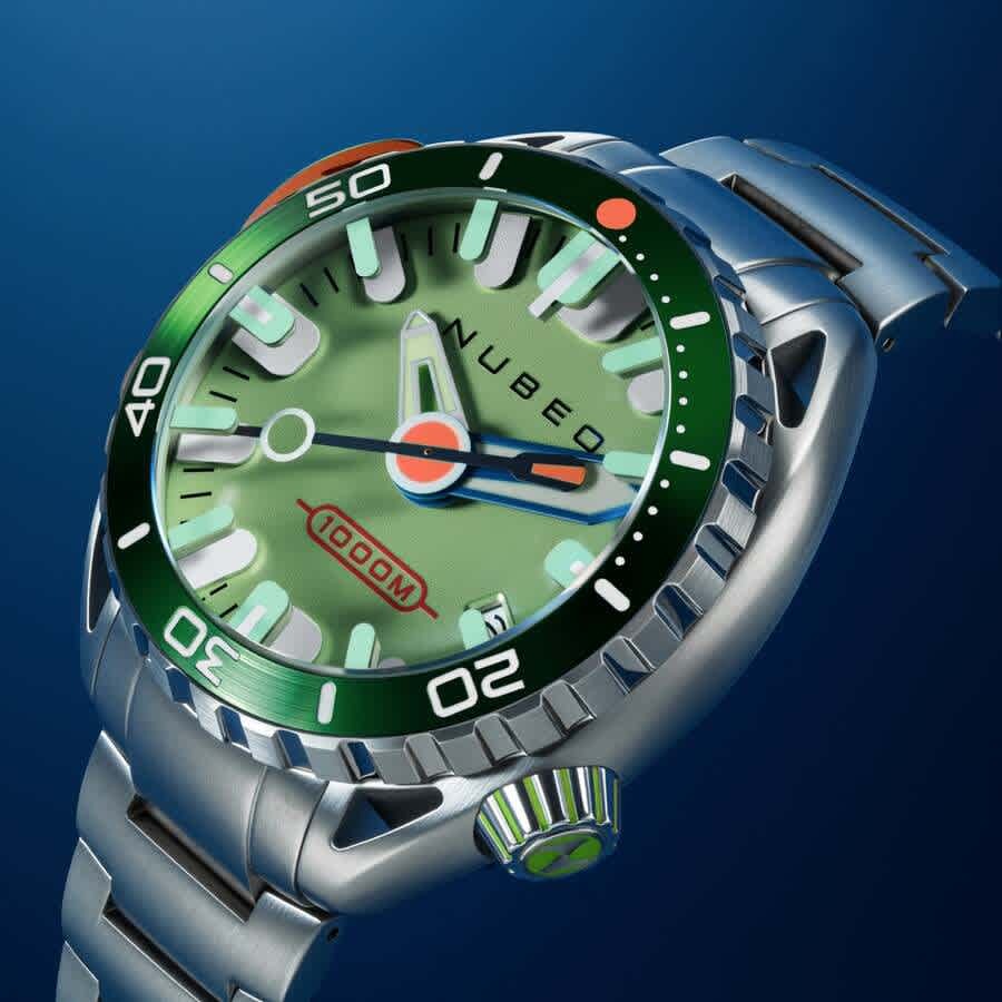 Nubeo Aluminaut Automatic Green Dial Mens Watch NB-6115-99