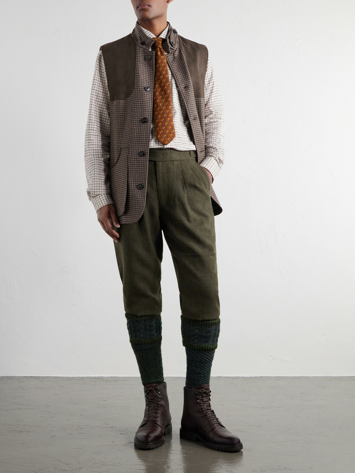 Purdey - Checked Cotton-Flannel Shirt - Brown