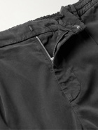 Altea - Wayne Tapered Stretch Lyocell and Cotton-Blend Twill Trousers - Black