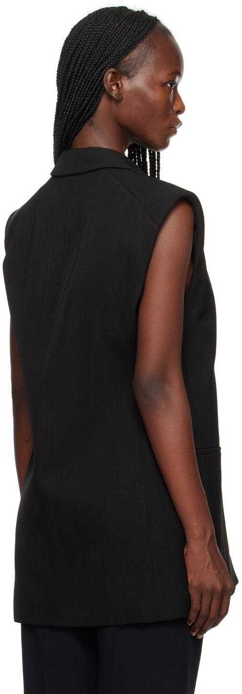 Jil Sander Black Tailored Vest Jil Sander