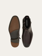 Ferragamo Mens Ankle boot with Hug buckle in Brown
