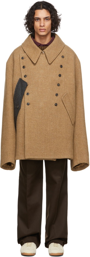 Photo: Maison Margiela Tan Wool Kaban Coat