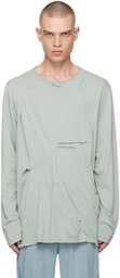 Kiko Kostadinov Green Ohne K-Dart Henley T-shirt