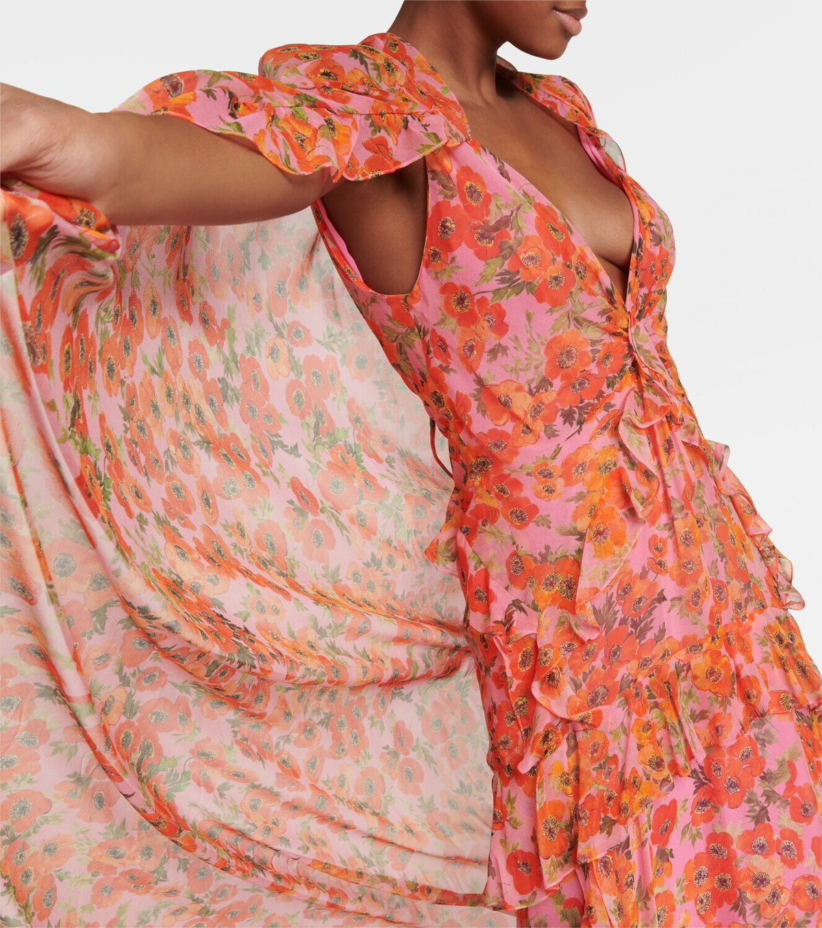 Carolina Herrera Floral silk chiffon gown Carolina Herrera Carolina Herrera Floral silk chiffon gown Carolina Herrera