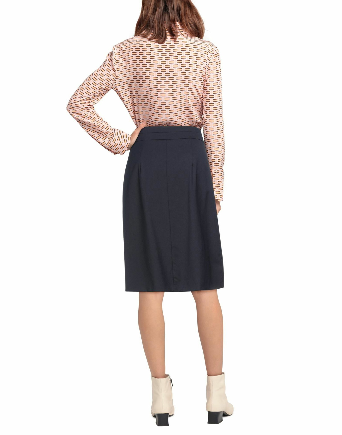 Peserico Womens Midi skirt Midnight in Blue