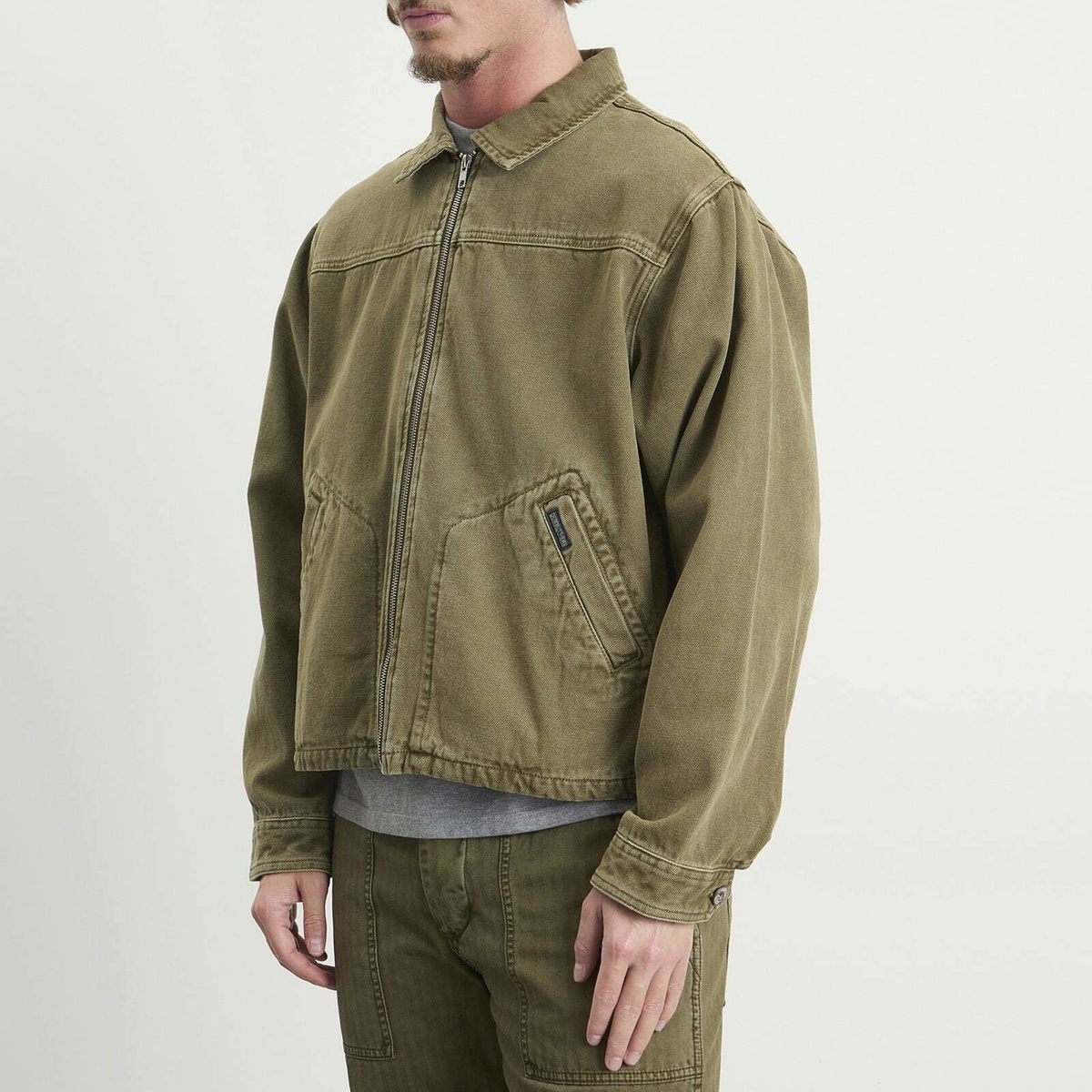 Dubbleware Men's Crop Jacket in Olive