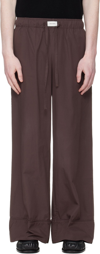 Photo: Entire Studios Brown Pajama Lounge Pants