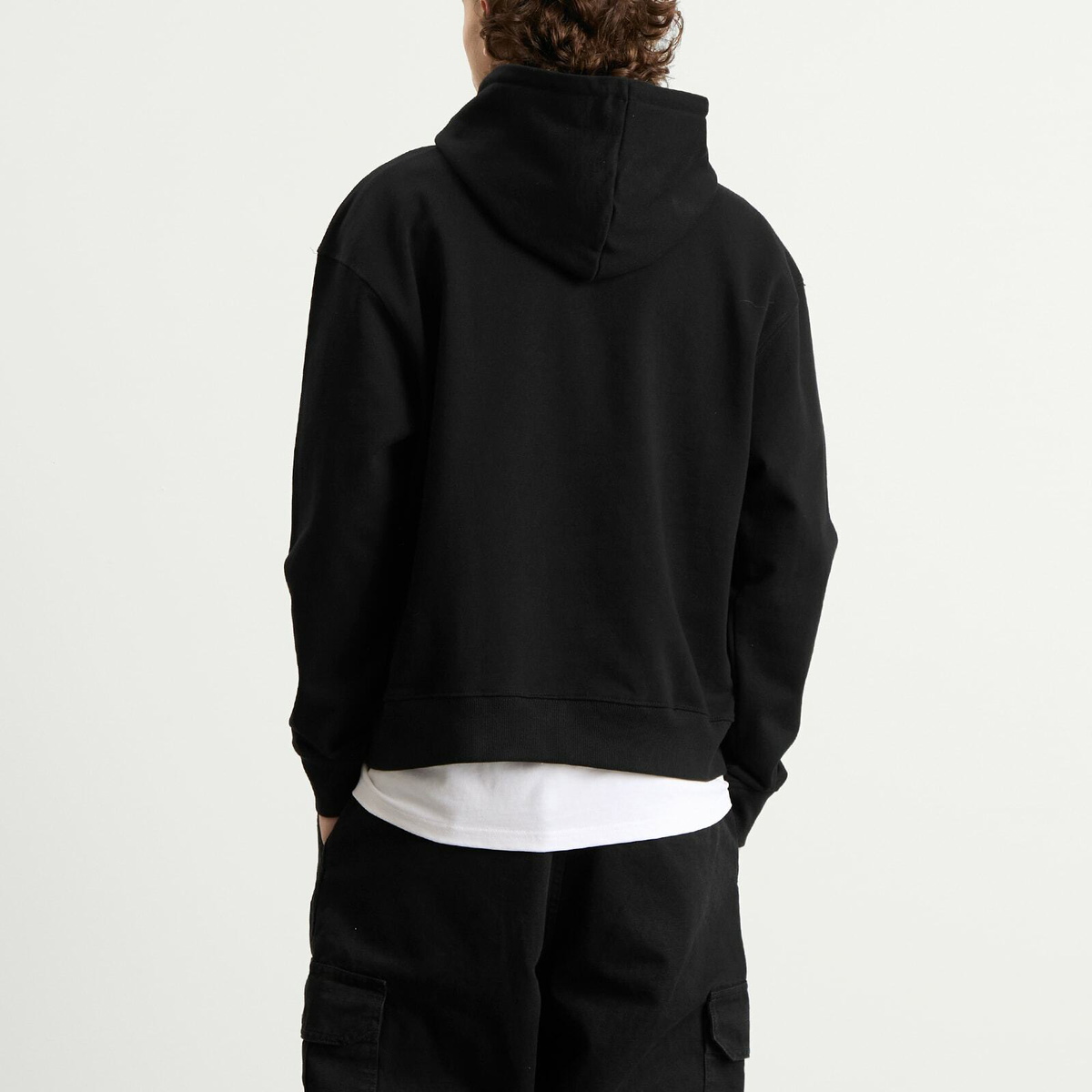 POSTAL Men's Spider Print Hoodie in Black