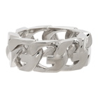 Givenchy Silver G Chain Ring