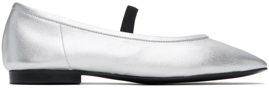 Recto Silver Katharina Ballerina Flats