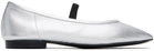 Recto Silver Katharina Ballerina Flats