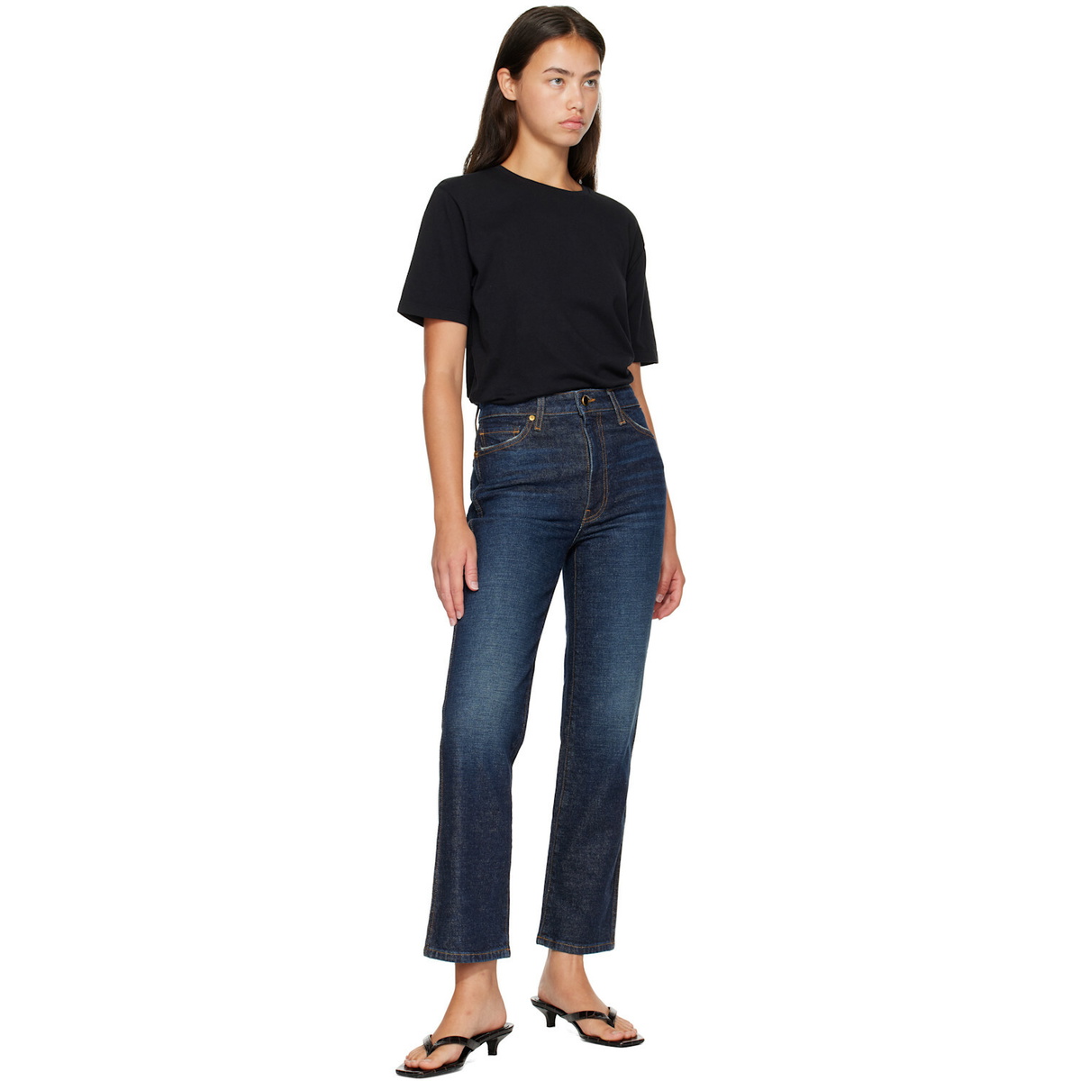 KHAITE Indigo Abigail Stretch Jeans