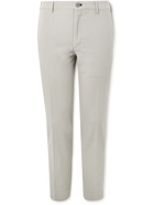 Incotex - Venezia 1951 Straight-Leg Cotton-Blend Piqué Trousers - Gray