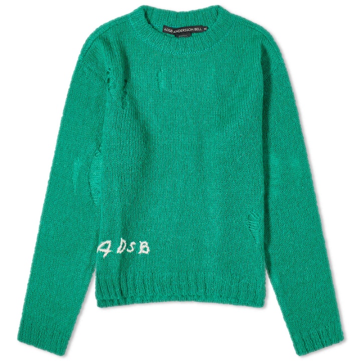 Photo: Andersson Bell Women's ADSB Kid Mohair Crew Neck Sweater in Green