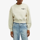 AMIRI Women's Spirit Crew Sweat in Alabaster