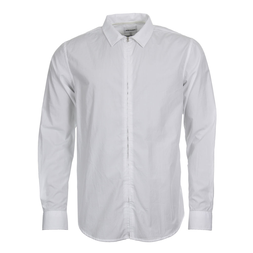 Shirt - White Osvald Poplin