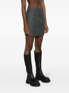GAUGE81 Grey Mani Pinstripe Pencil Mini Skirt