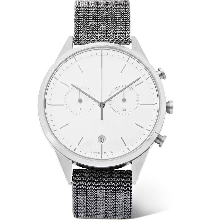 Photo: Uniform Wares - C39 Chronograph Polished Steel Watch - White