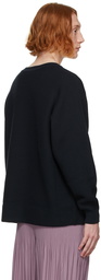 Homme Plissé Issey Miyake Navy Rustic Knit Sweater