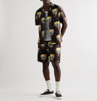 Neighborhood - Printed Cotton Shorts - Black