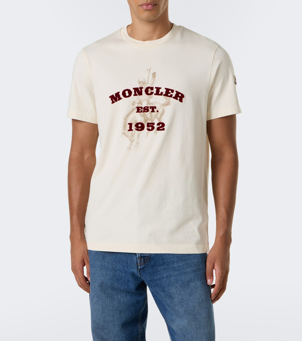 Moncler Printed cotton jersey T-shirt