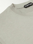 TOM FORD - Lyocell and Cotton-Blend Jersey T-Shirt - Neutrals