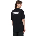VETEMENTS Black Security T-Shirt