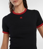 Courrèges Logo cotton jersey T-shirt