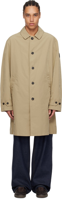 Photo: Polo Ralph Lauren Beige 'The Pearson Twill' Car Coat