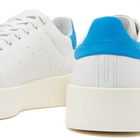 Adidas Men's Stan Smith Relasted Sneakers in Crystal White/Bluebird