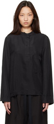 Studio Nicholson Black Baye Twill Shirt