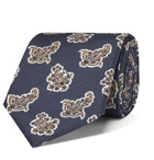 Turnbull & Asser - 7.5cm Paisley-Print Cotton and Silk-Blend Piqué Tie - Blue