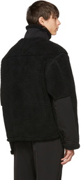 AMI Alexandre Mattiussi Black Ami de Cœur Technical Patch Jacket