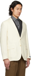 Polo Ralph Lauren Off-White Polo Soft Tailored Linen Blazer