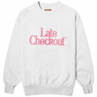 Late Checkout Men's Logo Sweatshirt in Grey