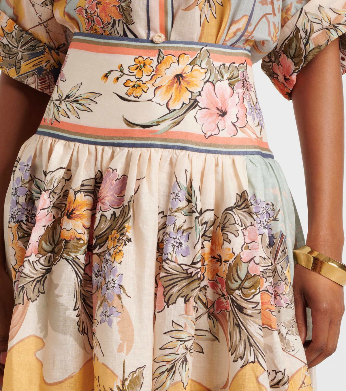 【Zimmermann】Tallow printed linen maxi skirt Zimmermann Tallow printed linen maxi skirt Zimmermann