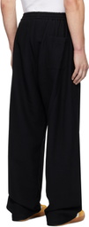 FORMA Black Wool Oversize Trousers
