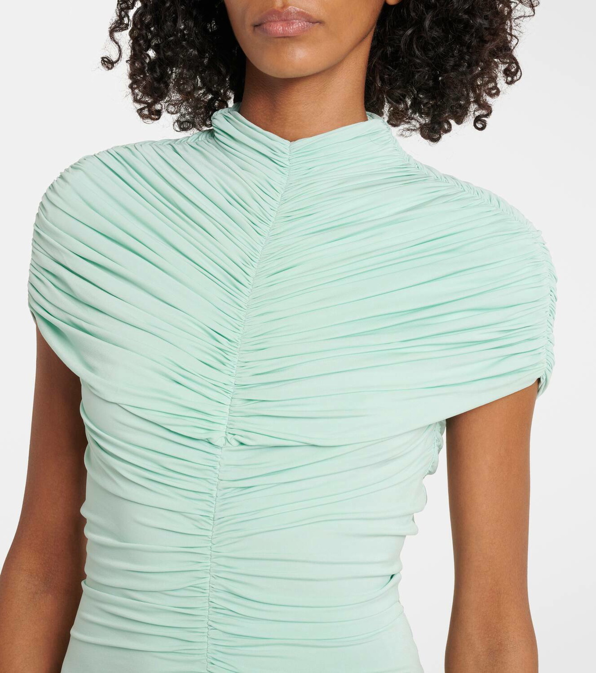 jersey mermaid prom dress Mermaid V-Neck Sleeveless Sweep Train Jersey Prom Dress/Evening Dress –  Newinlook