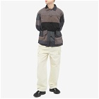 Flagstuff Men's Patch Work Safari Jacket in Black/Grey