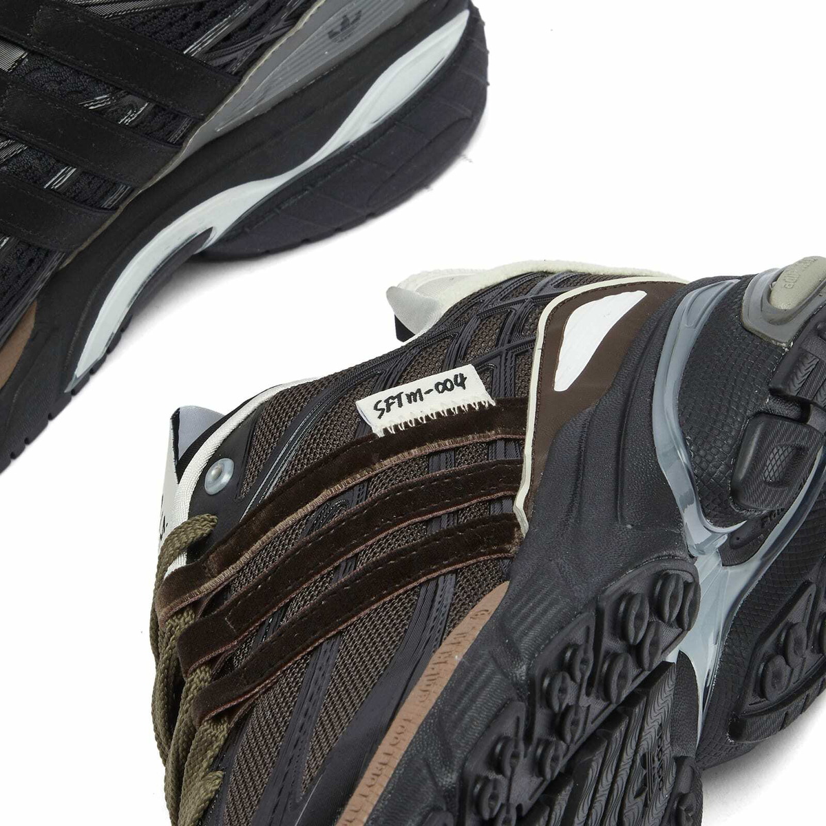 Adidas x SFTM Adistar Cushion Sneaker in Core Black/Dark