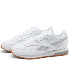 Reebok Men's Classic Leather Sneakers in White/Cold Grey