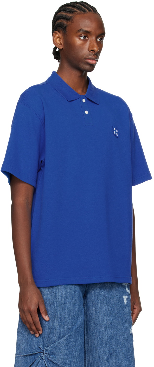 トップス ADERERROR L/S POLO ADER error Blue Spread Collar Polo ADER error