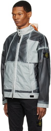 Stone Island Gray Mussola Gommata Jacket