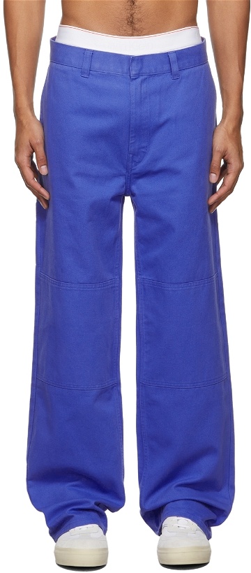 Photo: Heron Preston for Calvin Klein Blue Season 2 Straight-Leg Cargo Pants