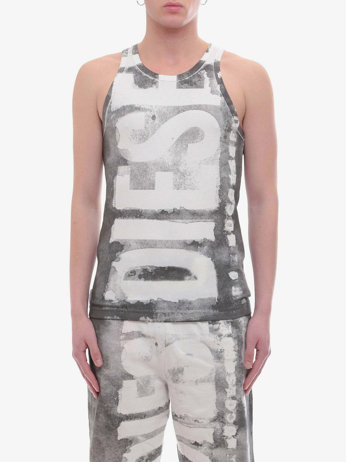 Diesel Tank Top White Mens Diesel
